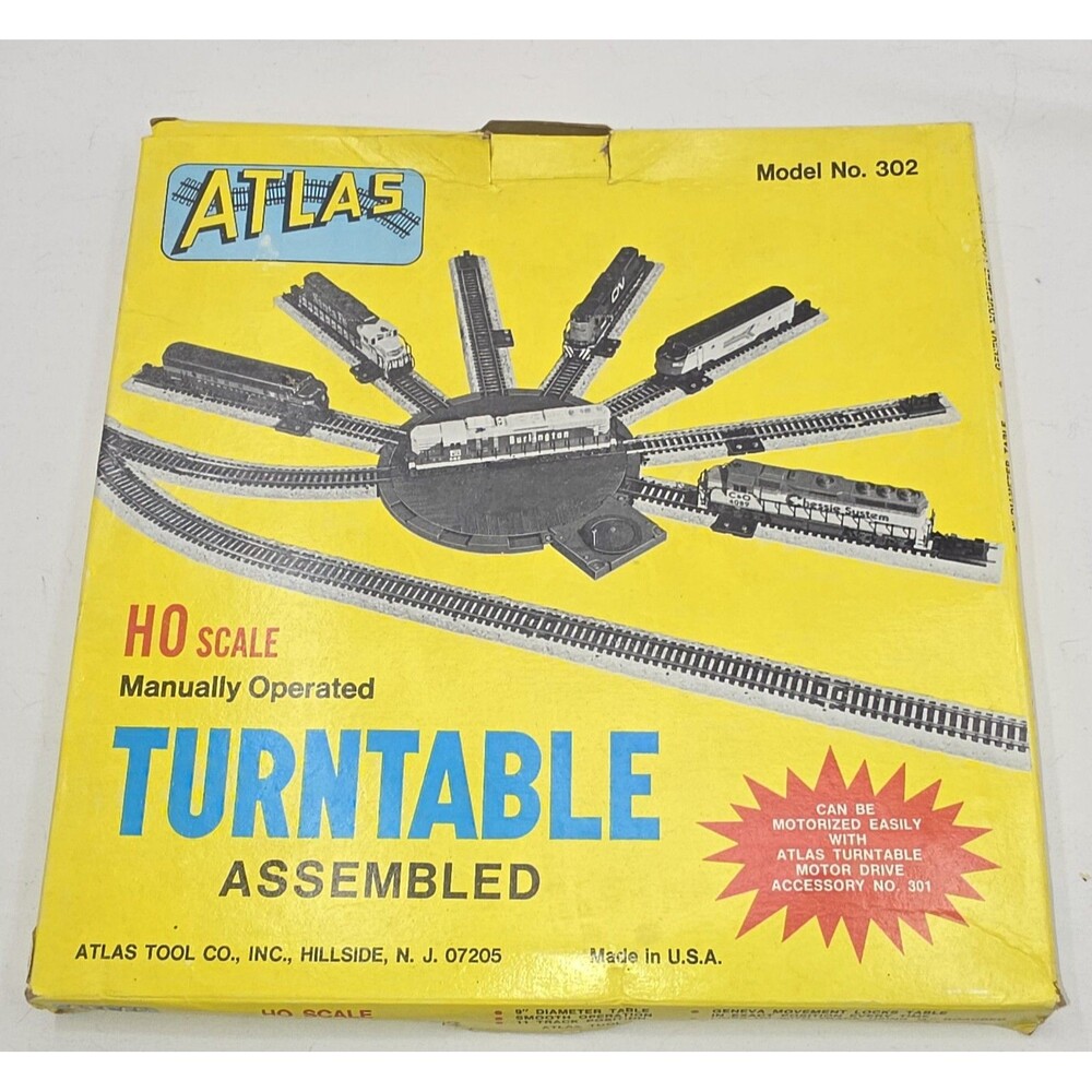 HO Scale Atlas Manually Operated Turntable #302